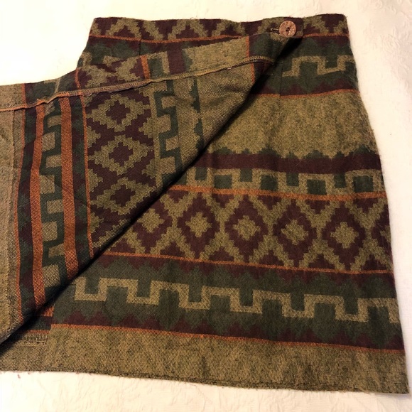 Vintage Wool wrap skirt size 11 - Picture 5 of 8